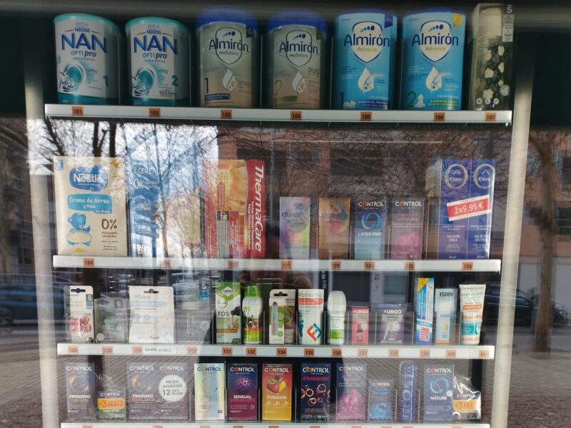 Máquina expendedora farmacia.