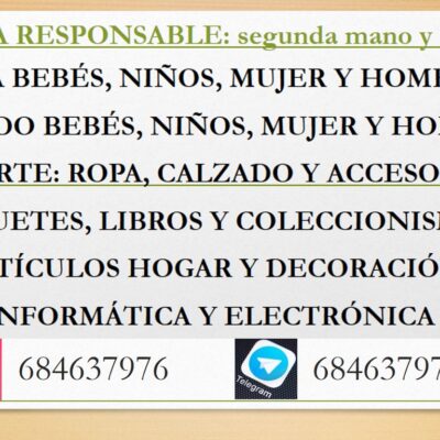 Venta segunda mano responsable