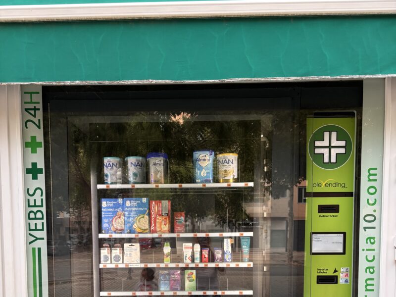 Máquina expendedora farmacia.