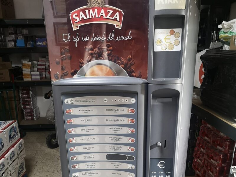 Máquina vending de café grano Necta KIKKO personalizada SAIMAZA